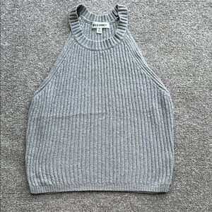 Wild Honey Heather Gray Ribbed Tank